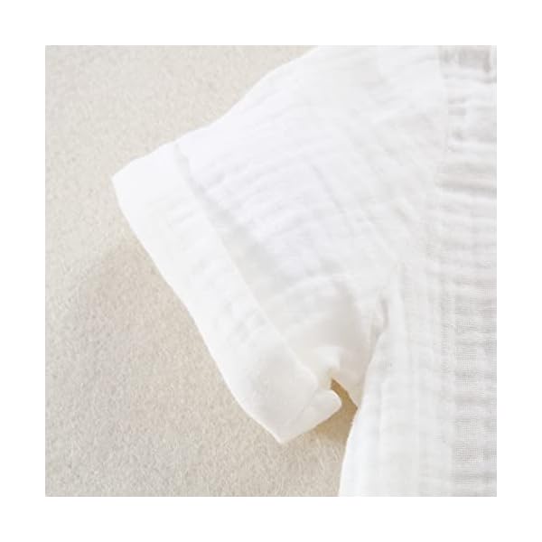 Baby Boys Clothes Set Toddler Infant Boys Button-down Shirt Tops + Cotton Gauze Shorts Summer Outfit 2PCS with Pockets