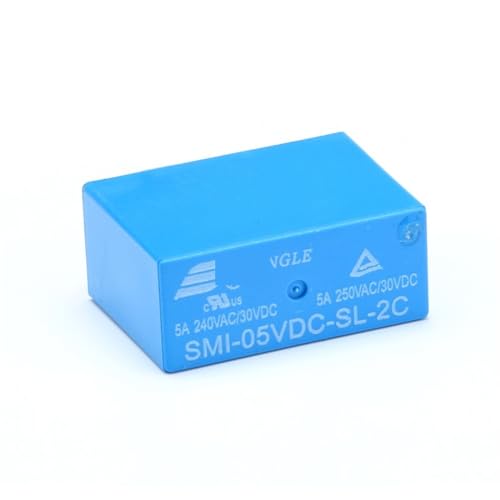 Relés de potencia SMI-05VDC-SL-C de 5V y 8 pines para control de circuitos de baja tensión