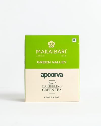 Image of Makaibari Green Valley Apoorva Finest Darjeeling 250 Gm Loose Green Tea | Refreshing and Energizing | Rich in Antioxidants