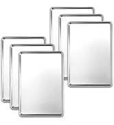 STEELUS 6 Pack Full Size Baking Sheet Pans, Aluminum Comercial Cookie Sheets Non-Stick, 26"x18"