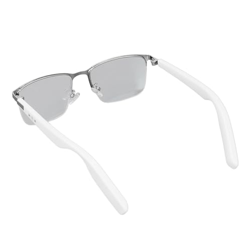 Gugxiom Lunettes Intelligentes Hommes Femmes, Lunettes Intelligentes Audio Bluetooth, Lunettes Bluetooth Anti-lumière Bleue pour Femmes et Hommes, Son d'oreille Ouverte avec Micro et