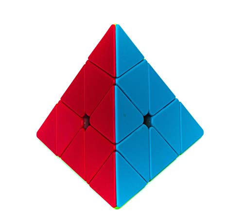 Cubo Mágico Profissional Pyraminx QiYi Pirâmide sem adesivo
