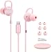 PALOVUE Lightning Headphones Earbuds Earphones with Microphone Controller MFi Certified Noise Isolation Compatible iPhone 11 Pro Max iPhone X/XS Max/XR iPhone 8/P iPhone 7/P NeoFlowColor (Pink)
