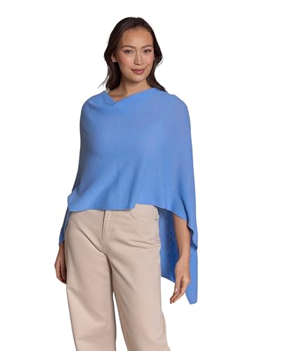 Image of CLAUDIA NICHOLE Womens 100% Cashmere Dress Topper - Cashmere Poncho Wrap