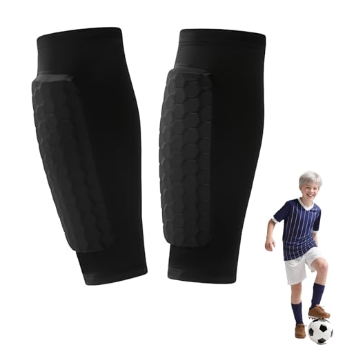 Caneleiras de futebol, caneleiras caneleiras futebol Criança criança meias futebol sem pé respiráveis proteção de panturrilha celular caneleiras para jogo menina homem esqui basquetebol ciclismo