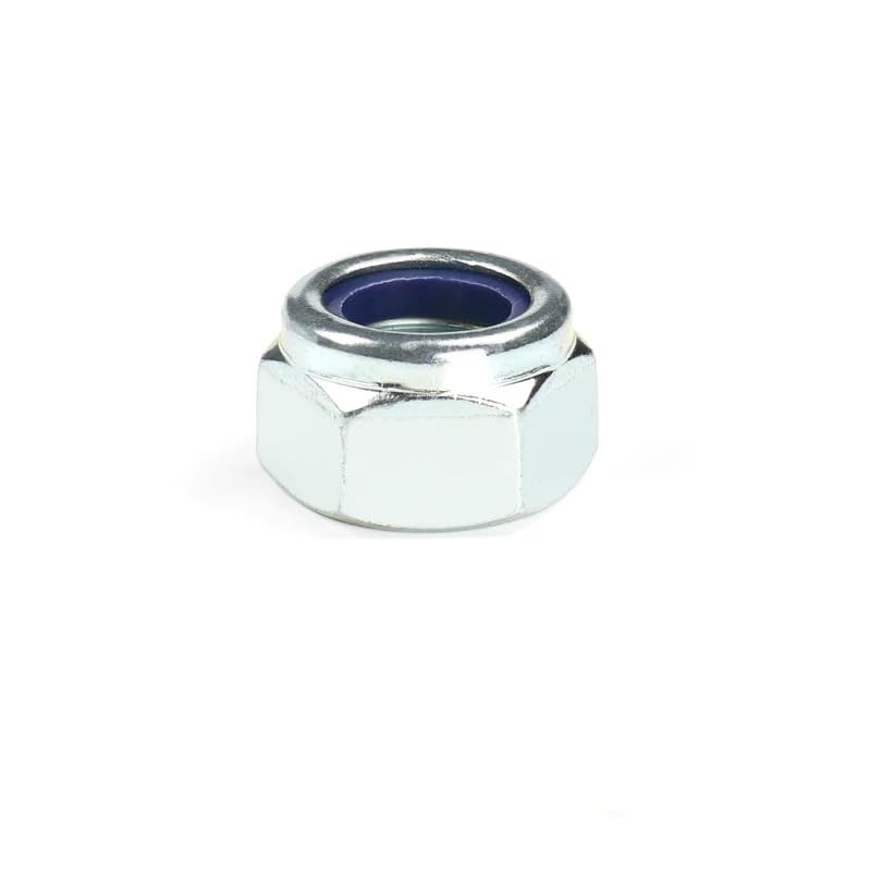 Galvanized Steel DIN985 Nylon Insert Lock Nuts Hex Nylock Nuts M3M4 M5 M6 M8-M24 (100,M10)