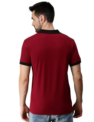 Image of Veirdo Pack of 2 Pure 100% Cotton Regular Fit Classic Polo Collar T-Shirts for Men & Boys