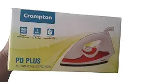 J J POINT 1000-Watts Dry Iron with Weilburger Coating (CROMPTON)