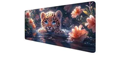 Tapis de souris 1200x600mm étanche avec bords cousus renforcés et base caoutchouc