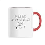 La French Touch Mug Jean-Claude Dusse: Vas-y fonce! - Imprim� en France - Tasse originale en c�ramique - Cadeau Anniversaire Film et S�rie Humour original rigolo (Rouge)