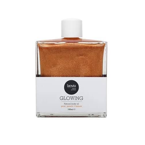 Laouta Glowing Body Oil Lemon elixir corporal de lujo con destellos de luz pura
