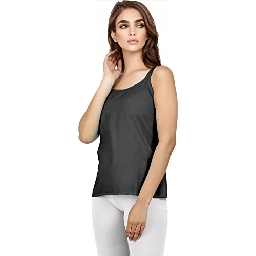 Image of Cotton Short Camisole Non-Stretchable Slip for Women | Short Kurti Slip | Short Camisole | Half-Length Lining | Waist Length Inner | Sameez | Samij(Half Slip)