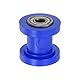 sourcing map Kettenrolle Riemen Scheibe Spanner 8mm Nylon Rille Schieberegler für Mini Motorrad Dirt Fahrrad Atv Go-Kart Schiebetür Bewässerung Ausrüstung Blau