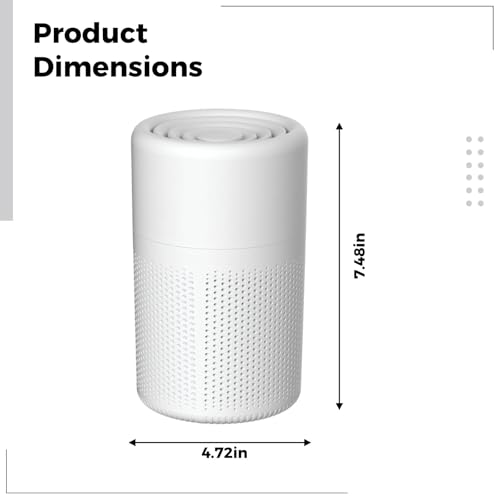 Mini purificador de aire doméstico portátil para dormitorio y oficina 3