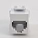 ICC Voice RJ11 Keystone Coupler with Pin 1-6 for HD Style, White, Single