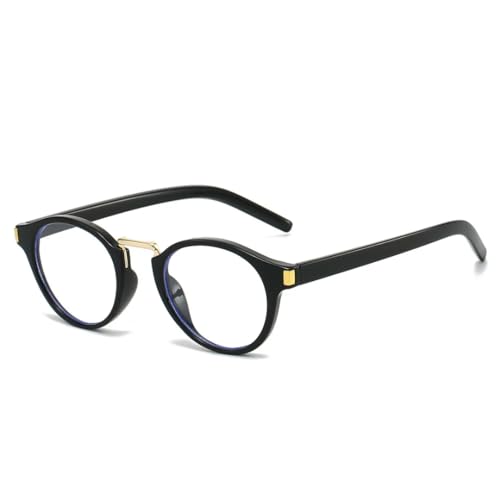 Lunettes rétro ovales repos monture noire lunettes écran ordinateur