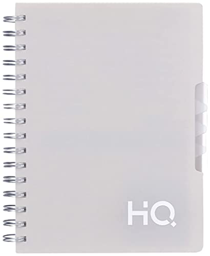 Image of Binding Notebook Five Subject Spiral Wiro Bound Notebook |14.8x21 cm |Single Line |300 Pages |Grey (27042)