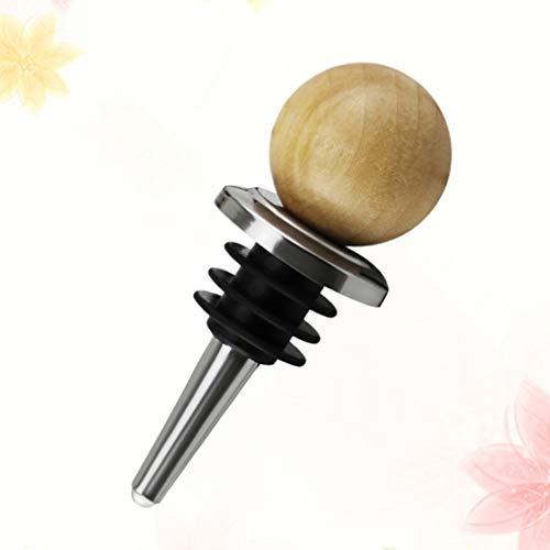 Hemoton 3 peças de garrafa de vinho de metal com tampa de champanhe de cortiça e cabeça redonda de m