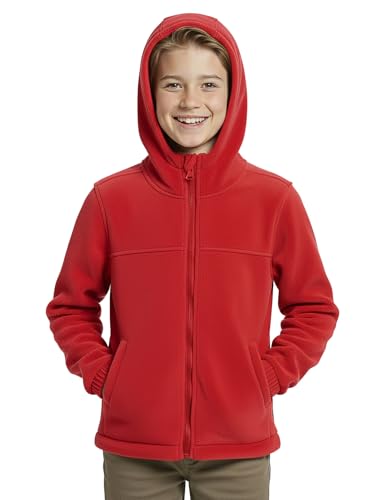 Veste polaire isolante avec fermeture éclair intégrale et capuche fixe