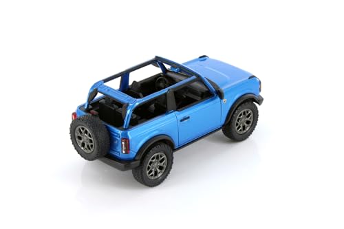 2022 Bronco Open Top Modelo Escala 1:34 Azul miniatura 3