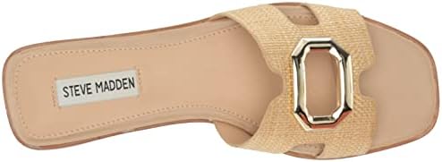 Steve Madden Women's Harlene Slide Sandal, Raffia, 9 | Image 4