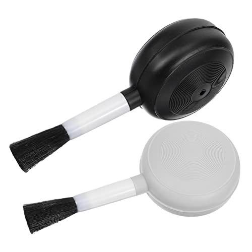 JEWEDECO Pair of Camera Brush and Blower Air Blower Brush for Camera Lenses Lens Blower Brush with Soft Brush for Cleaning 2pcs