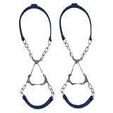 Beaupretty Crampones para Botas de Senderismo de 6 Púas Antideslizantes, Fundas de Silicona Azul para Tracción en Nieve y Hielo, Accesorios Ligeros para Trekking y Montañismo