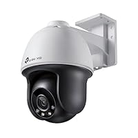 TP-Link VIGI 4MP Smart Outdoor Security Network Camera, Pan/Tilt, Full-Colour, AI Detection, H.265+, IP66, PoE/12V DC, Two-Way Audio, Remote App Control, Onboard Storage SD Card Slot (VIGI C540(4mm))