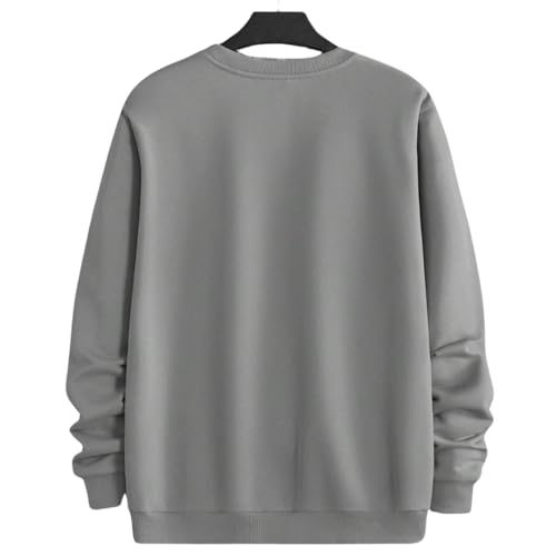 Image of PROSHARX Men's Essential Patch Sweatshirt | Warm, Fleece & Comfortable Round Neck Sweatshirt