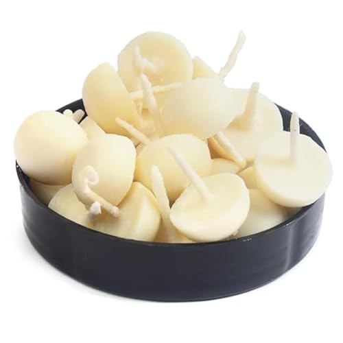 Image of Om Phool Batti Readymade Pure Cow Ghee Diya Batti for Puja,2 Jar of 300 Pcs