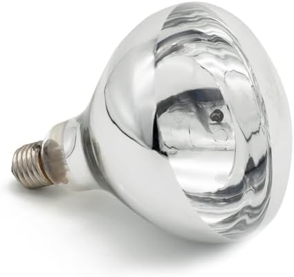 Fengrun Heat Lamp Bulb Clear Infrared Light Bulb 150 Watt Hard Explosion-Proof Glass for Chicks, Poultry, Bathroom, Shower, Food, Chicken, Pets, Light Therapy BR40(120V,150W)