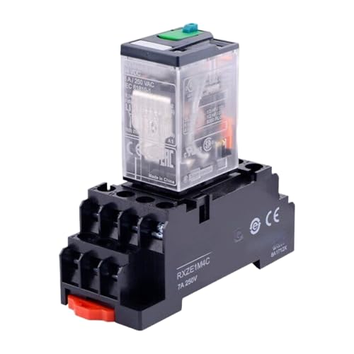 Relais RXM4AB2BD commande 24V et embase de connexion RXZE1M4C