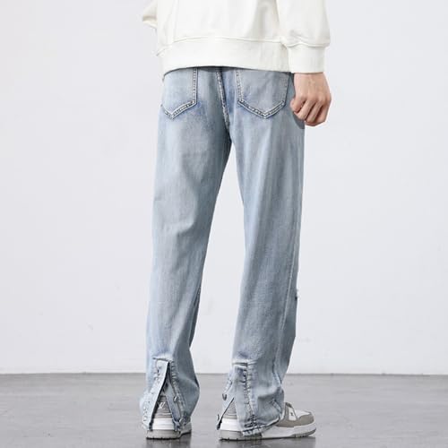 Jeans Pants Trousers Denim Men's Loose Classic High Street Rascal Handsome Spring and Autumn2