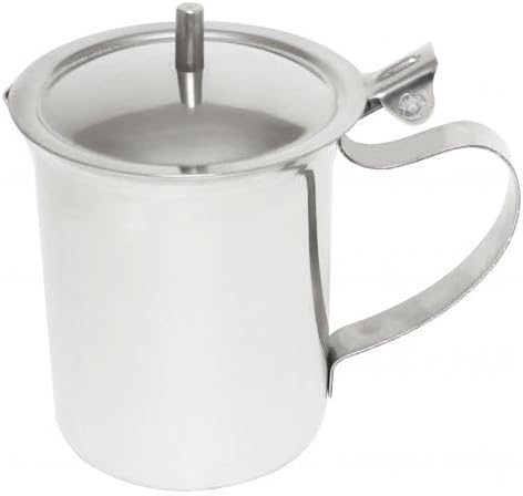 Miniatura 3 de Juego de 2 servidores económicos de acero inoxidable de 10 onzas para leche, café, crema, aderezo de ensalada, jarabe de arce, máquina de café