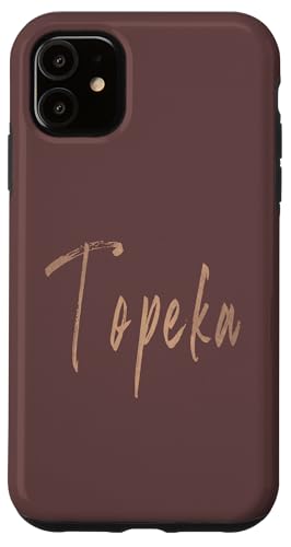 Topeka Kansas ヴィンテージエレガントなデザイン スマホケース iPhone 11 用