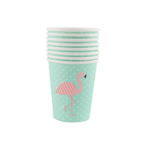 Piuttosto Bicchieri di carta Tropical Flamingo