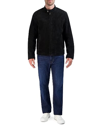 Cole Haan Men's Suede Moto Jacket