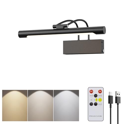 Luces recargables para pared en acabado metálico de 12 pulgadas
