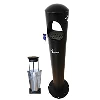 Cendrier Rond Avec Passoire Et Sable - 50 Litres, Métal, 4 Couleurs Au Choix (noir, Rouge, Gris, Bleu) - 9