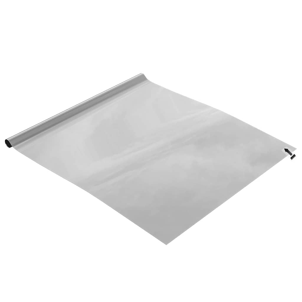 Protector Solar Reflectante para Ventanas Plateado 60x2000cm PVC Adhesión Estática Antideslumbrante Reducción de Calor Película de Protección de Visión Ahorro de Energía Interior