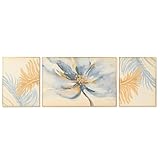 CUADRO SET 3 ALUMINIO MDF 240X3X80 FLORES