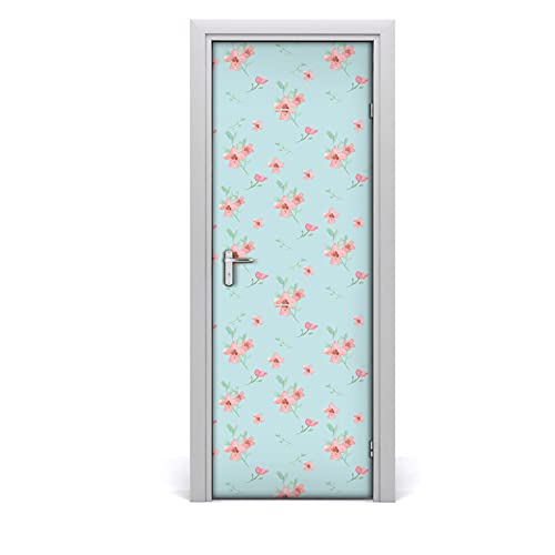 Vinilo para puerta de flores 70x200 cm autoadhesivo impermeable 2