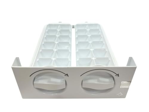 Image of Arvika Sales Genuine Ice Twister Tray Suitable for Whirlpool & Samsung Refrigerator Twist Release Ice Cubes Twister Ice Tray (White)