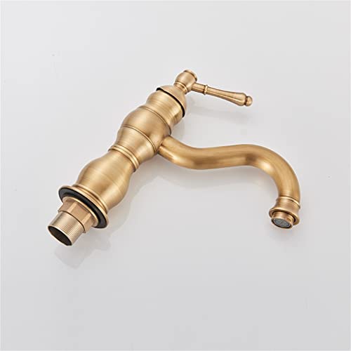 Robinet laiton antique pour vasque de salle de bain chaleureuse