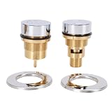 Bathtub Pneumatic Switch Button | Copper Push Button On Off | Pneumatic Control for Spa/Hot Tub/Jetted Tub | Tarnish - proof, 39mm Diameter