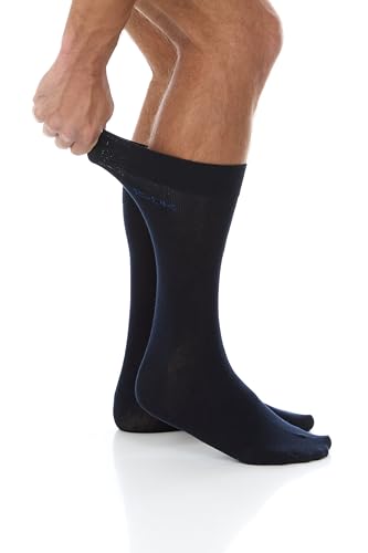 Men's Dress Socks - 4 Pair Pack Classic Solid Soft and Lightweight Cotton Comfort shoe size 7-133