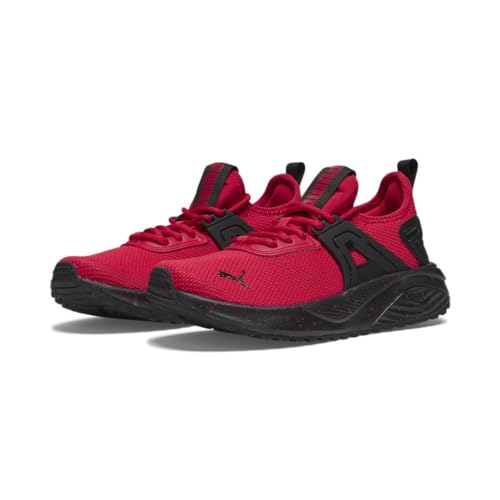 Image of PUMA Unisex-Child, Pacer 23 Speckle, for All Time Red-PUMA Black, Big Kid, 7