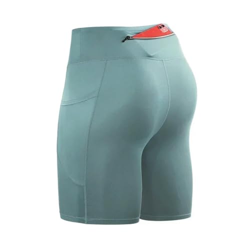 Pantalones cortos de correr para hombre en color verde talla XL JCVBN