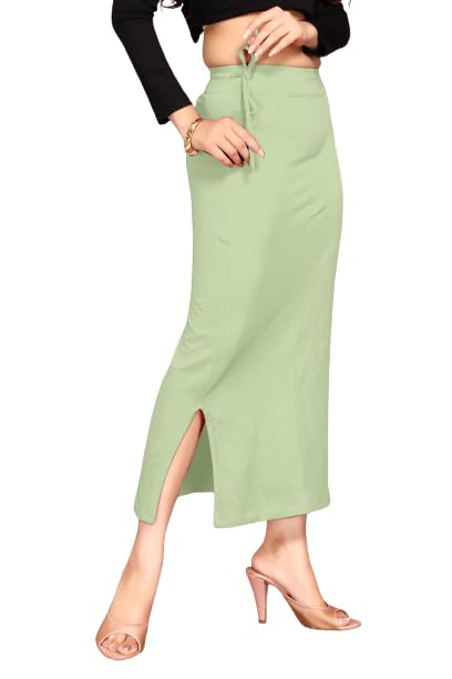 Image of ALYNE Blended Saree Shapewear Petticoat for Women, Women's Blended FullElastic with Drawstring Saree Shapewear, Skirts for Women,Shape Wear Dress for Saree