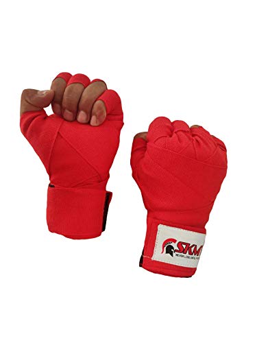 Image of LEPRO Hand Wraps, Hand Wraps for Boxing, Boxing Hand Wrap /Punching Hand Wraps Length 180 inch(RED)